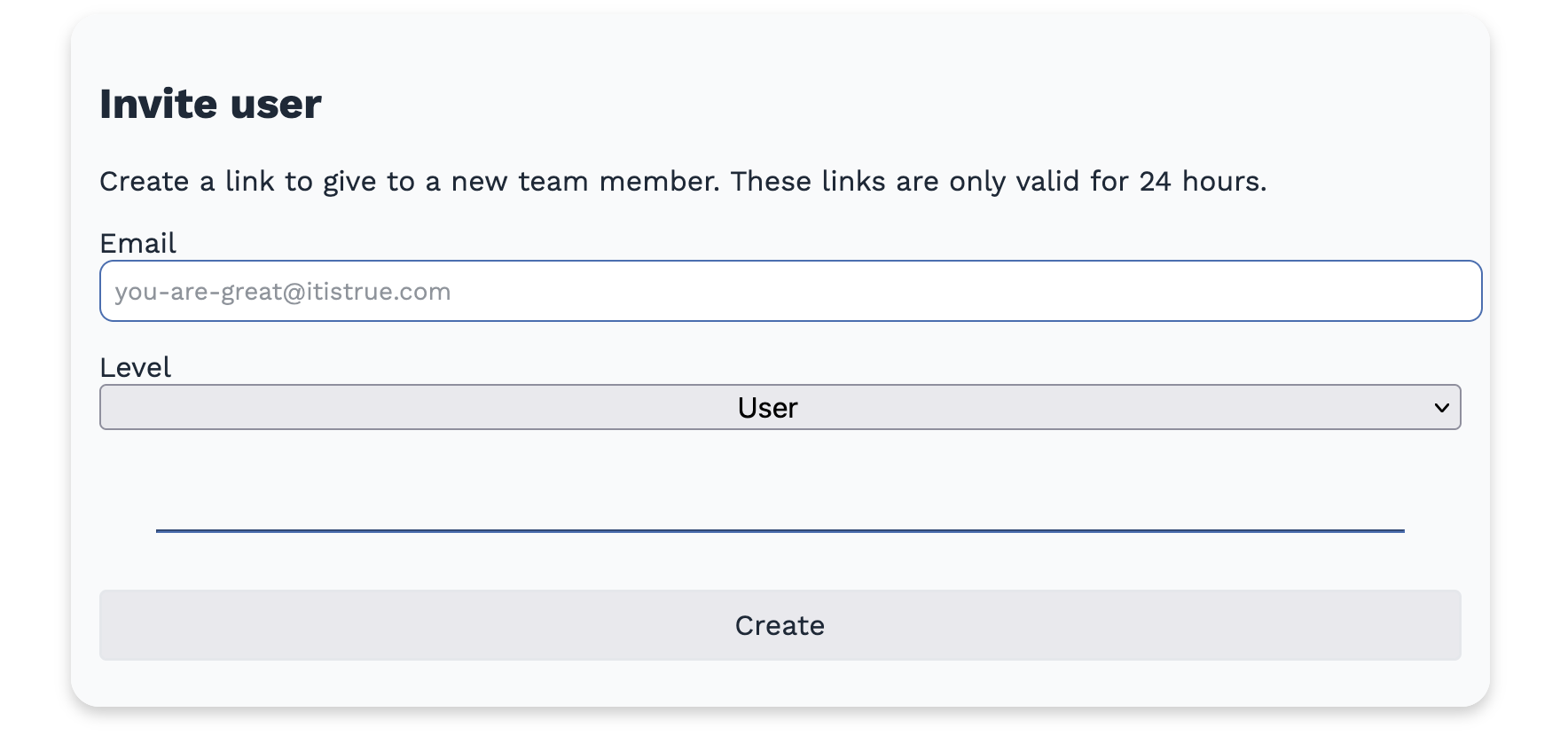 Invite a user to your company